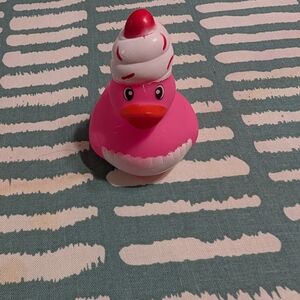 Pink Santa Hat Duck Stuffed Animal